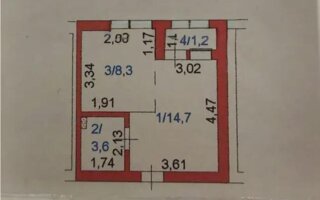 Продажа 1-комнатной квартиры, 30 м²