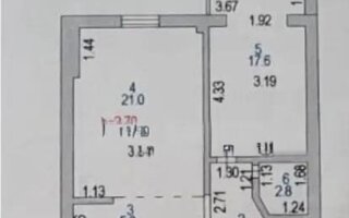 Продажа 2-комнатной квартиры, 53.6 м²