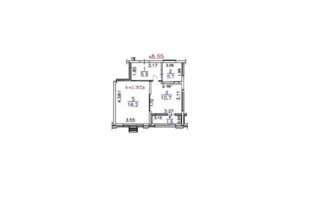 Продажа 1-комнатной квартиры, 38.5 м²