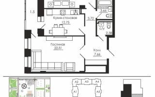 Продажа 2-комнатной квартиры, 77.73 м², ул. Аманжолова, дом  22 - Продажа квартир в Казахстане