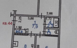 Продажа 2-комнатной квартиры, 52 м²