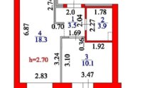 Продажа 1-комнатной квартиры, 38 м² в Астане