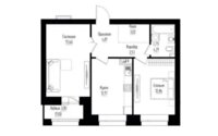 Продажа 2-комнатной квартиры, 58.69 м² в Астане