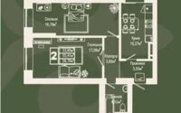 Продажа 2-комнатной квартиры, 57.23 м² в Астане - фото 4