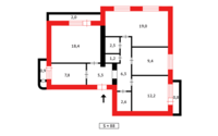 Продажа 4-комнатной квартиры, 88 м² в Караганде - фото 22