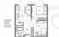 Продажа 1-комнатной квартиры, 45 м² в Алматы