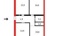 Продажа 3-комнатной квартиры, 69 м² в Караганде - фото 12