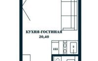 Продажа 1-комнатной квартиры, 23.5 м² в Астане