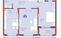 Продажа 2-комнатной квартиры, 72.11 м² в Астане