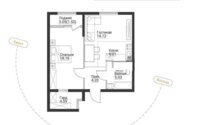 Продажа 2-комнатной квартиры, 53.86 м² в Алматы
