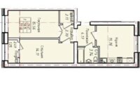 Продажа 2-комнатной квартиры, 60 м² в Астане