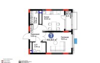 Продажа 2-комнатной квартиры, 41 м² в Астане