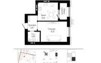 Продажа 1-комнатной квартиры, 41.09 м² в Астане