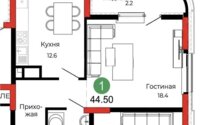 Продажа 1-комнатной квартиры, 45 м² в Астане