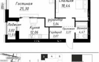 Продажа 2-комнатной квартиры, 73.26 м² в Астане