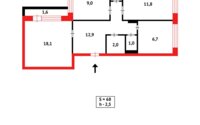 Продажа 3-комнатной квартиры, 68 м² в Караганде - фото 6