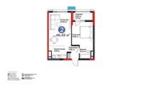 Продажа 2-комнатной квартиры, 46 м² в Астане