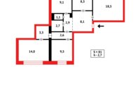 Продажа 4-комнатной квартиры, 82 м² в Караганде - фото 19