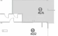 Продажа 2-комнатной квартиры, 45.76 м² в Астане