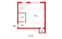Продажа 1-комнатной квартиры, 32 м² в Караганде - фото 12