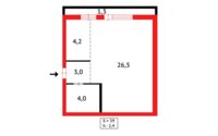 Продажа 1-комнатной квартиры, 39 м² в Караганде - фото 8