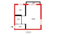 Продажа 1-комнатной квартиры, 31 м² в Абае - фото 6