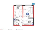 Продажа 1-комнатной квартиры, 48.49 м² в Алматы