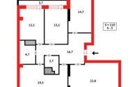 Продажа 4-комнатной квартиры, 110 м² в Караганде - фото 24
