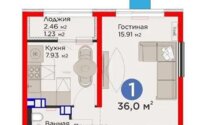 Продажа 1-комнатной квартиры, 36 м² в Алматы - фото 3