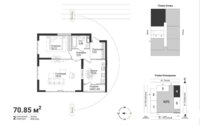 Продажа 2-комнатной квартиры, 70.85 м² в Алматы