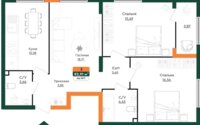 Продажа 3-комнатной квартиры, 83.04 м² в Алматы