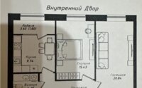 Продажа 2-комнатной квартиры, 61 м² в Астане