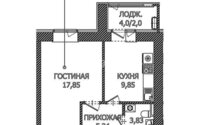 Продажа 1-комнатной квартиры, 39.8 м² в Астане