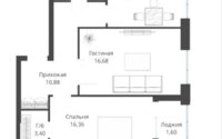 Продажа 2-комнатной квартиры, 64.3 м² в Астане - фото 3