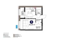 Продажа 1-комнатной квартиры, 33.25 м² в Астане