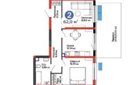 Продажа 2-комнатной квартиры, 61 м² в Алматы - фото 4