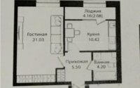 Продажа 1-комнатной квартиры, 43.23 м² в Астане - фото 4