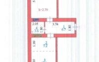 Продажа 2-комнатной квартиры, 55.2 м² в Астане