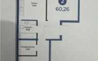 Продажа 2-комнатной квартиры, 61 м² в Астане