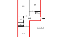 Продажа 2-комнатной квартиры, 56 м² в Темиртау - фото 11