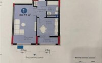 Продажа 1-комнатной квартиры, 40.77 м² в Астане