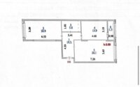 Продажа 2-комнатной квартиры, 79.2 м² в Астане