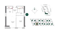 Продажа 2-комнатной квартиры, 57.4 м² в Алматы