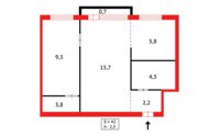 Продажа 2-комнатной квартиры, 42 м² в Караганде - фото 11