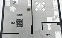 Продажа 1-комнатной квартиры, 38.54 м² в Астане - фото 3