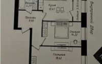 Продажа 2-комнатной квартиры, 59.78 м² в Астане