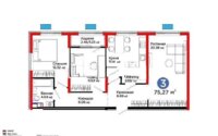 Продажа 3-комнатной квартиры, 75.27 м² в Алматы