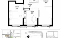 Продажа 2-комнатной квартиры, 80.47 м² в Астане