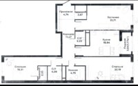 Продажа 3-комнатной квартиры, 111.4 м² в Астане