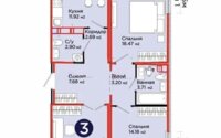 Продажа 3-комнатной квартиры, 85 м² в Астане